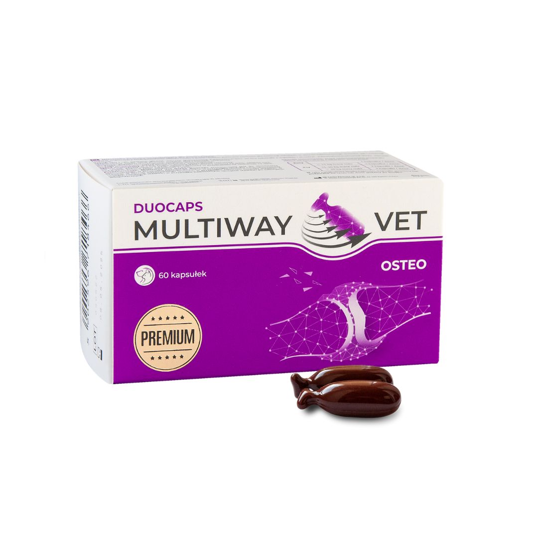 Multiway Vet Duocaps Osteo - preparat na stawy dla psa i kota 60 kapsułek