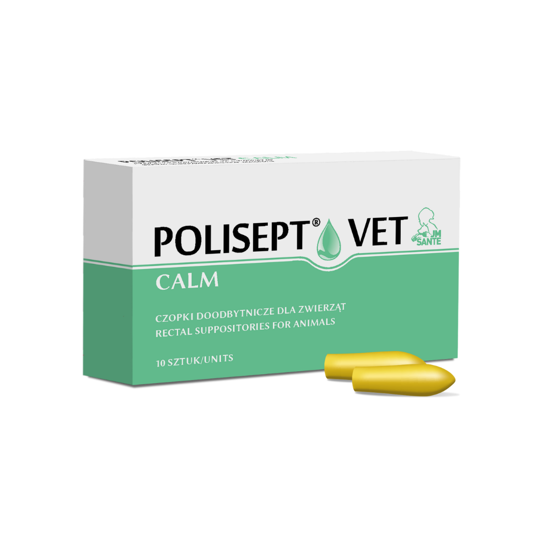 POLISEPT® VET CALM – czopki doodbytnicze na ból i stany zapalne dla 10 szt.