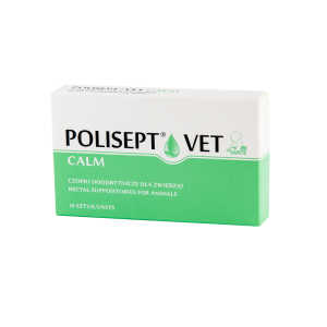 POLISEPT® VET CALM – czopki doodbytnicze na ból i stany zapalne dla psa i kota 10 szt.